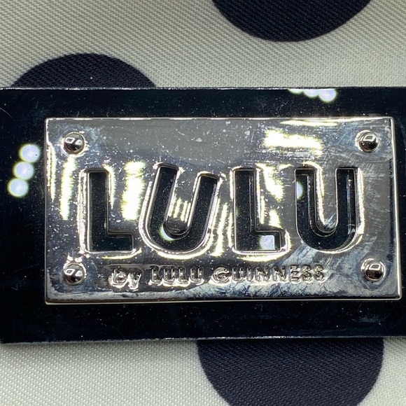 Lulu by Guinness BW Polka Dot Clutch - Picture 3 of 9